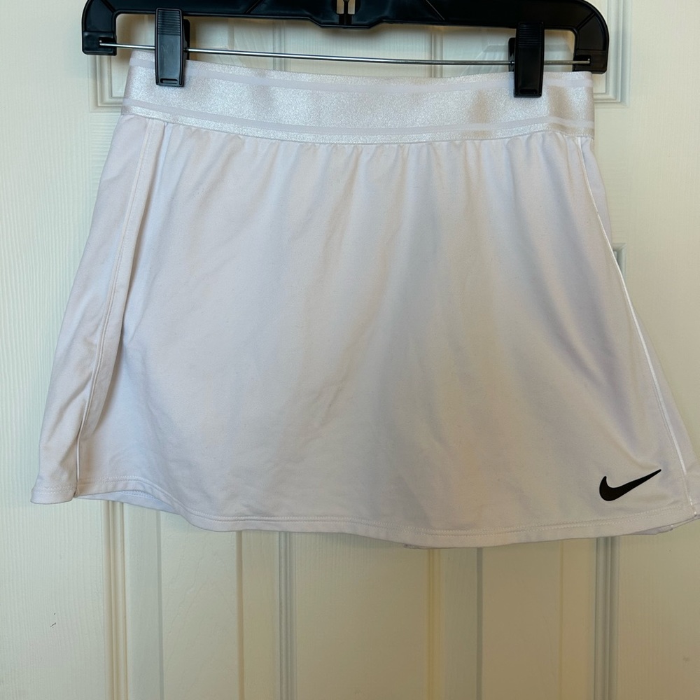 White Athletic Nike Tennis Skirt